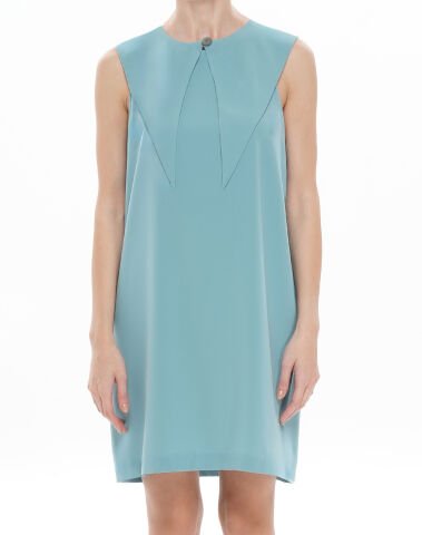 Halter Yaka Kısa Elbise - Mint