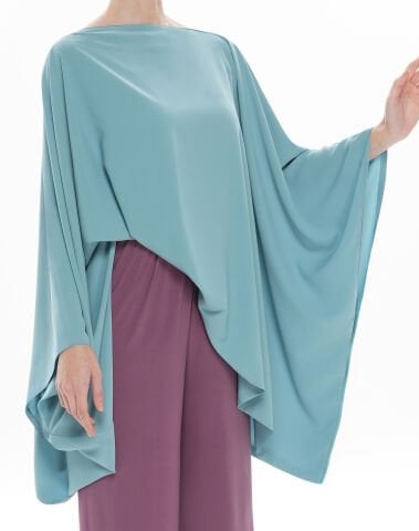 İpekli Kimono Bluz - Mint