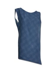 Asimetrik Şifon Kup - Mavi
