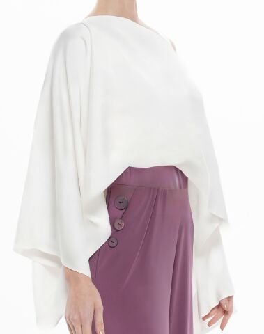 Kimono Bluz & Lila Jarse Pantolon | 2'li Kombin